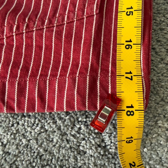 Vtg Ralph Lauren Jeans Co Blue Corduroy Collar Red Pinstriped Chore Barn Jacket - Picture 16 of 16
